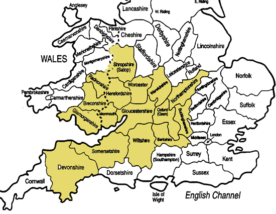 map of the working area of the ardeton string quartet